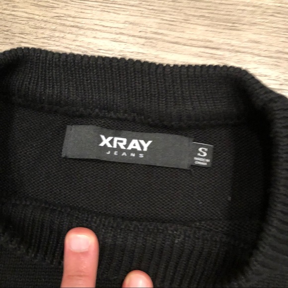 Great Condition XRay Tie Dye Knit Black Sweater - Size Small - Picture 2 of 4